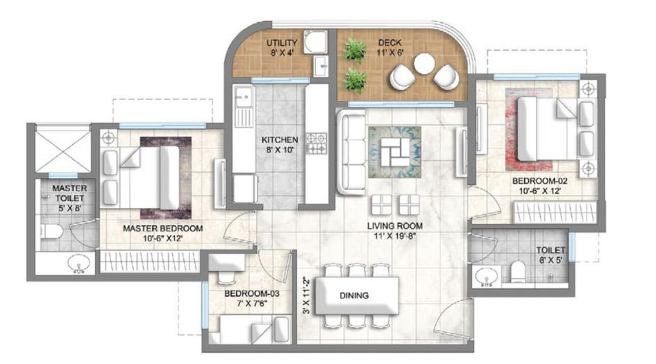Lodha-Corinthia-Unit-Floor-Plan-2.5-BHK
